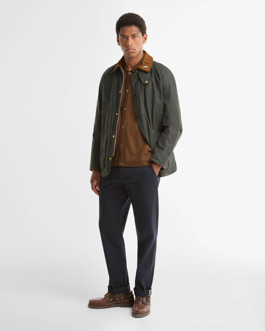 Barbour Icons Ashby Mens Wax Jacket - Sage | CHO | Designer Mens Wax Jackets