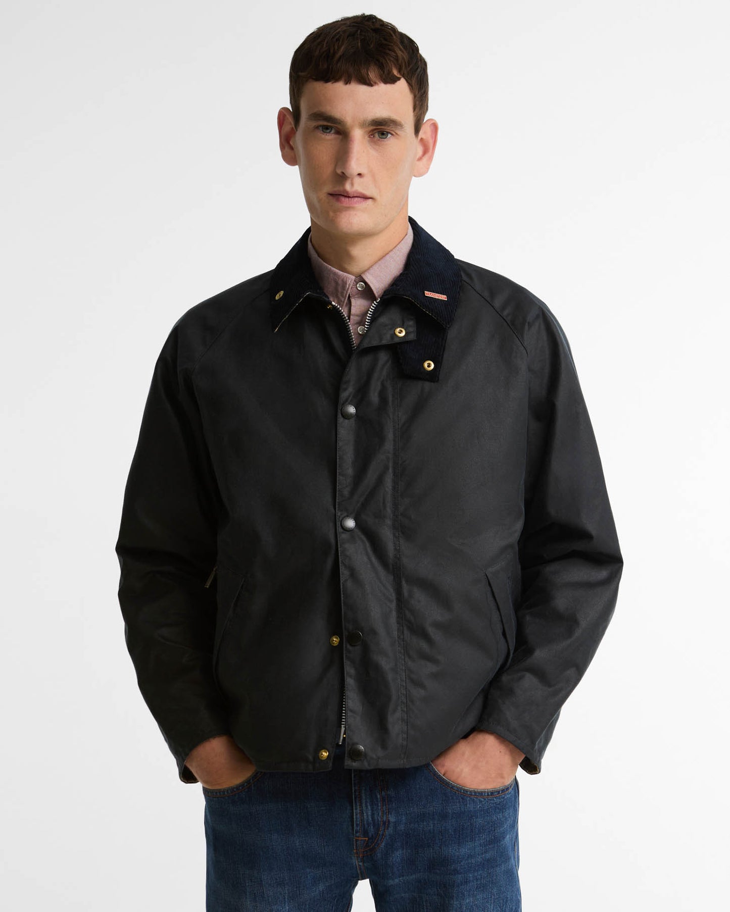 Barbour Icons Transport Mens Wax Jacket - Navy