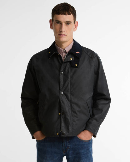 Barbour Icons Transport Mens Wax Jacket - Navy