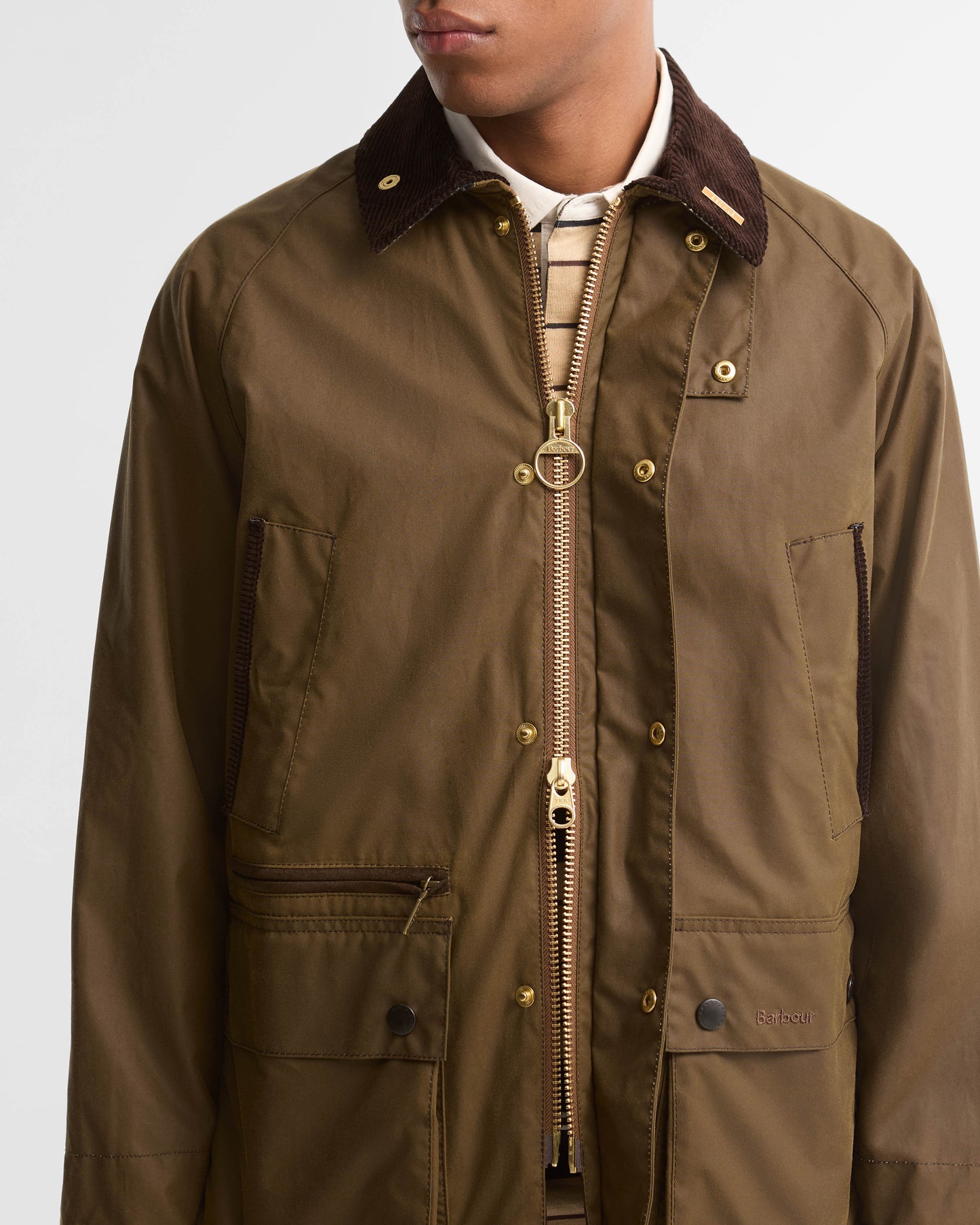 Barbour Icons Bedale Mens Wax Jacket - Brown | CHO | Designer Mens Wax Jackets