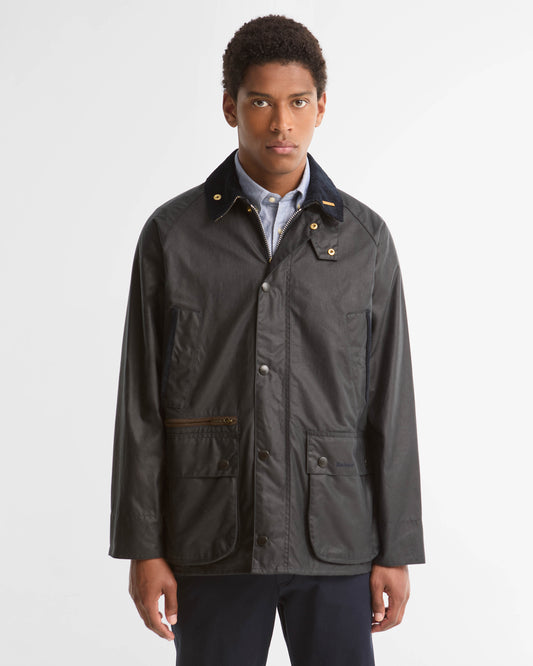 Barbour Icons Bedale Mens Wax Jacket - Navy | CHO | Designer Mens Wax Jackets