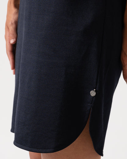 Maison Scotch V-Neck Sweat Panel Sleeved Womens Dress - CHO - Designer Womens Dresses