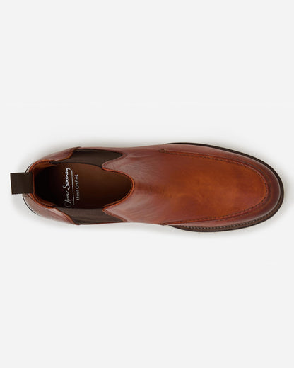Oliver Sweeney Monsaraz Mens Hand-Finished Calf Leather Chelsea Boots - Tan