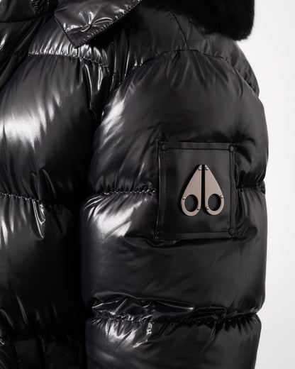 Moose Knuckles Kings Puffer Jacket Shearling - Black With Black Shearling 305