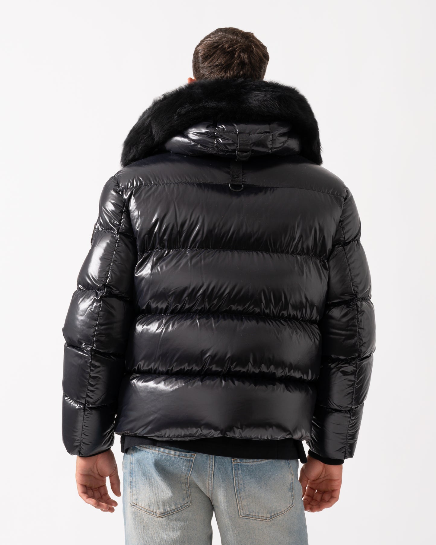 Moose Knuckles Kings Puffer Jacket Shearling - Black With Black Shearling 305