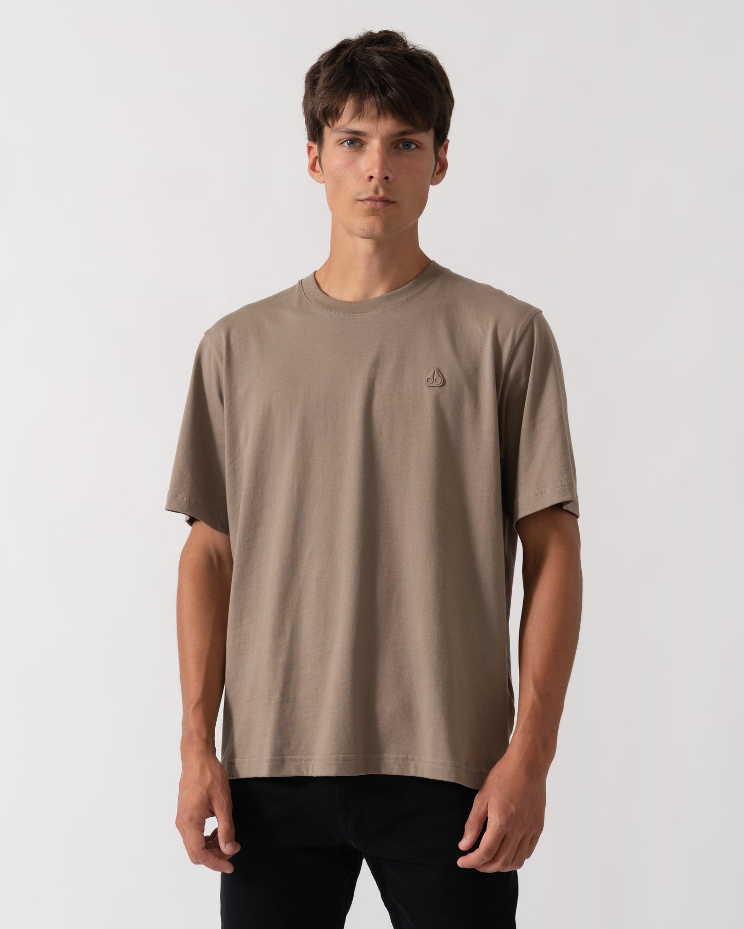 Moose Knuckles Mens Yul Classic T-Shirt - Ashen 1968