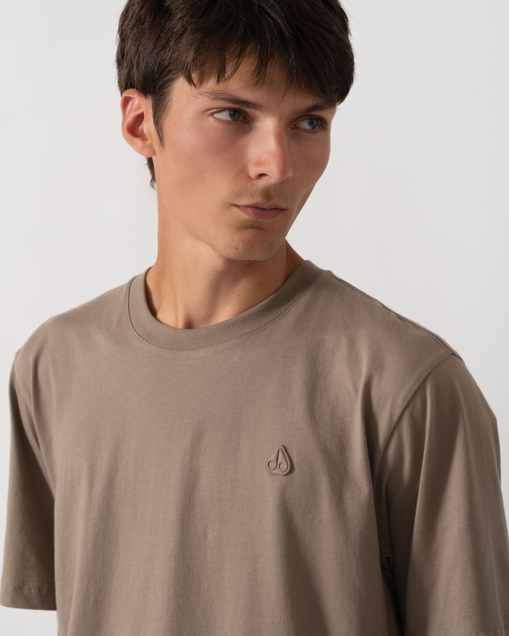 Moose Knuckles Mens Yul Classic T-Shirt - Ashen 1968