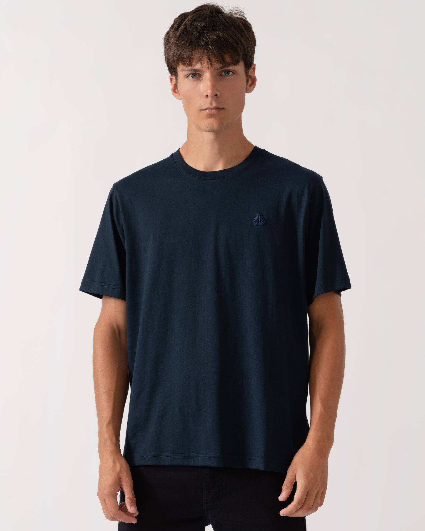 Moose Knuckles Mens Yul Classic T-Shirt - Navy 833 main