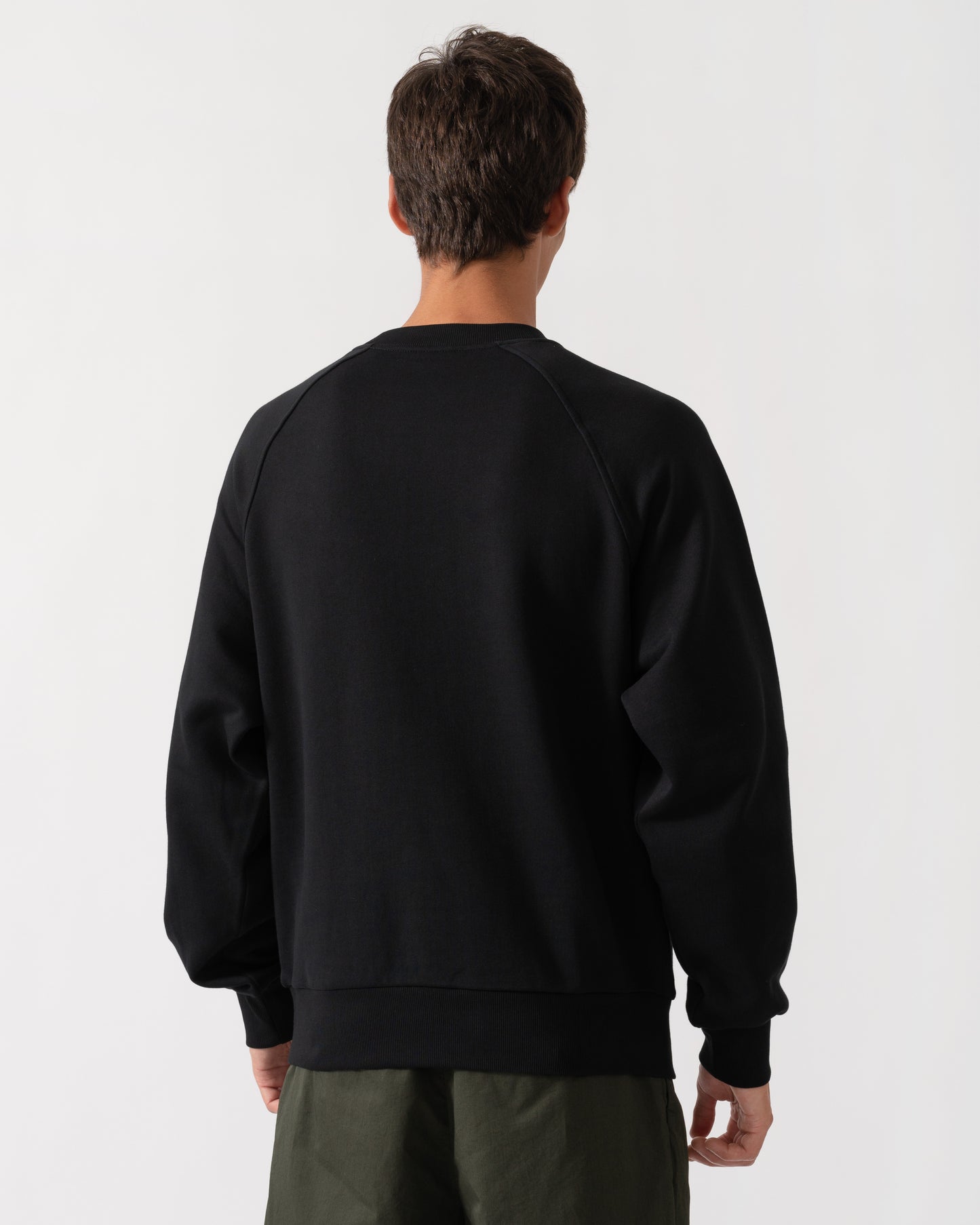 Moose Knuckles Mens Yul Crewneck Sweatshirt - Black 292
