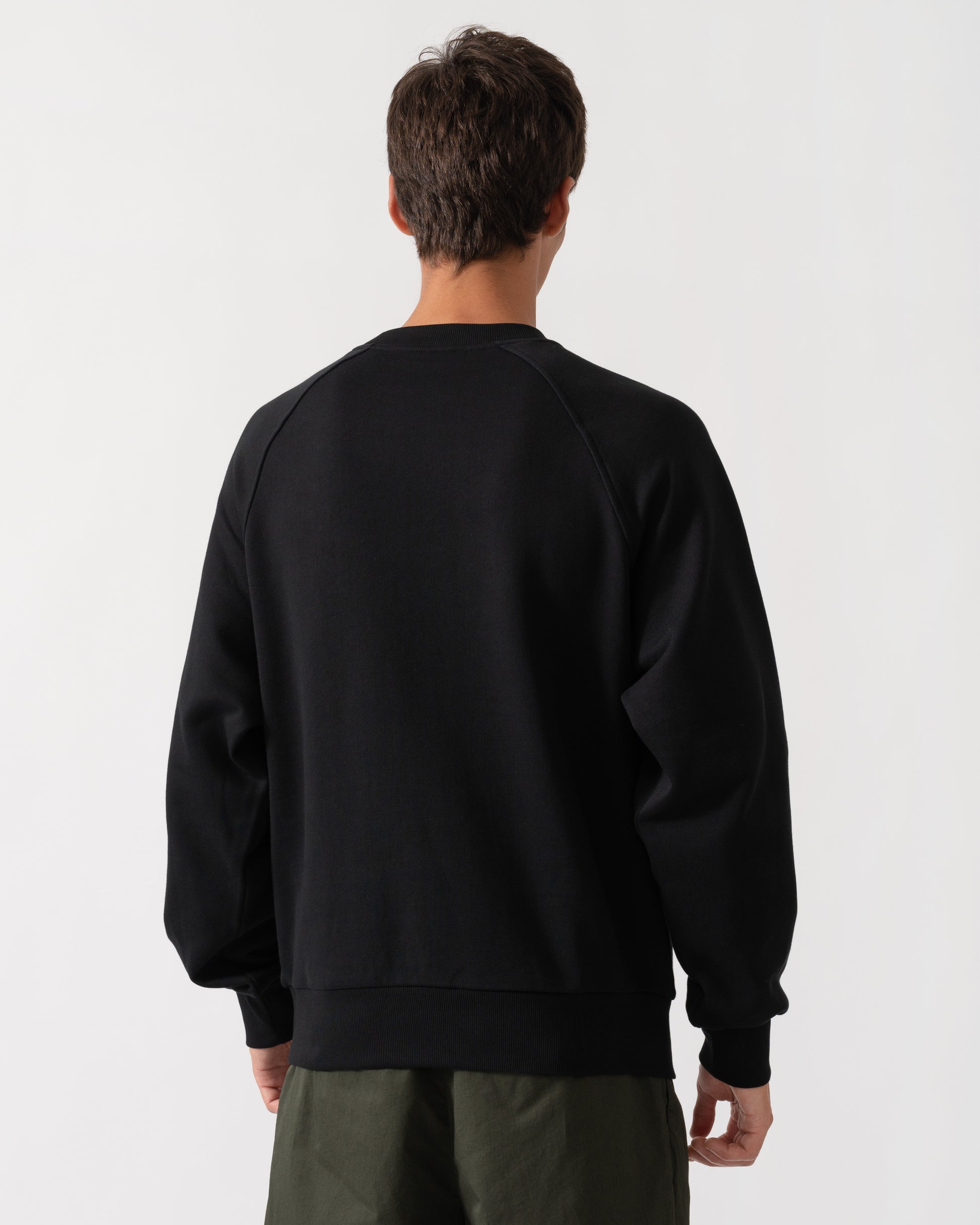 Moose Knuckles Mens Yul Crewneck Sweatshirt - Black 292