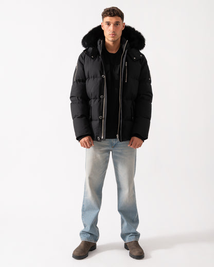 Moose Knuckles Original 3Q Jacket - Black With Black Shearling 305