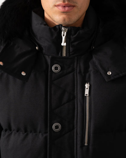 Moose Knuckles Original 3Q Jacket - Black With Black Shearling 305