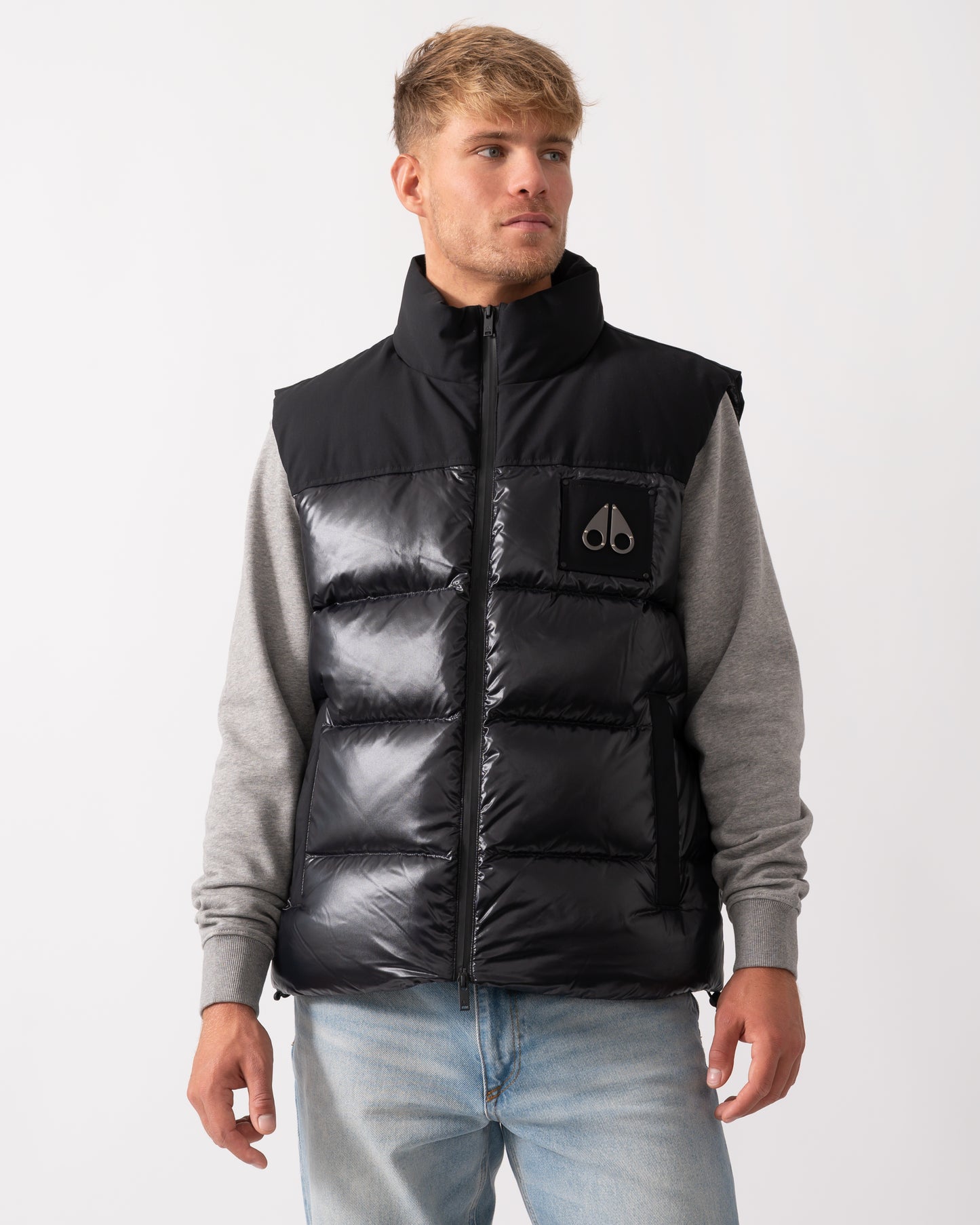 Moose Knuckles Victory Peak Mens Padded Vest in Black