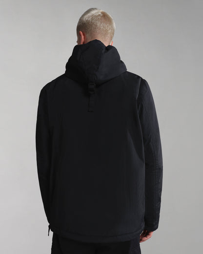 Napapijri Rainforest Winter 3 Mens Hooded Anorak - Black 041 | CHO | Designer Mens Weatherproof Jackets