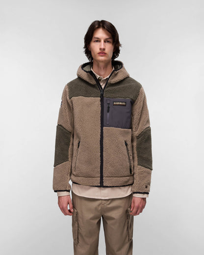 Napapijri Yupik Mens Zip Through Hoodie - Colourblock MCD