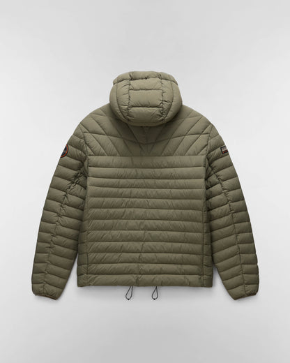 Napapijri A-Lapaz Mens Hooded Puffer Jacket - Tea Leaf G0A