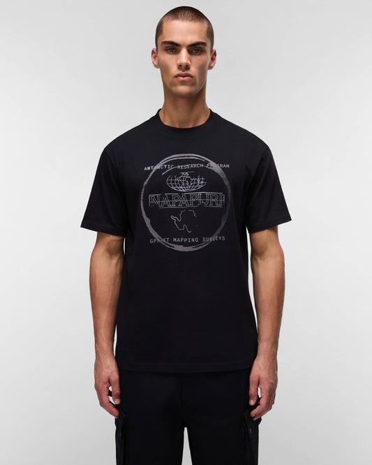 Napapijri Bald Short Sleeve Mens T-Shirt - Black Beauty 941