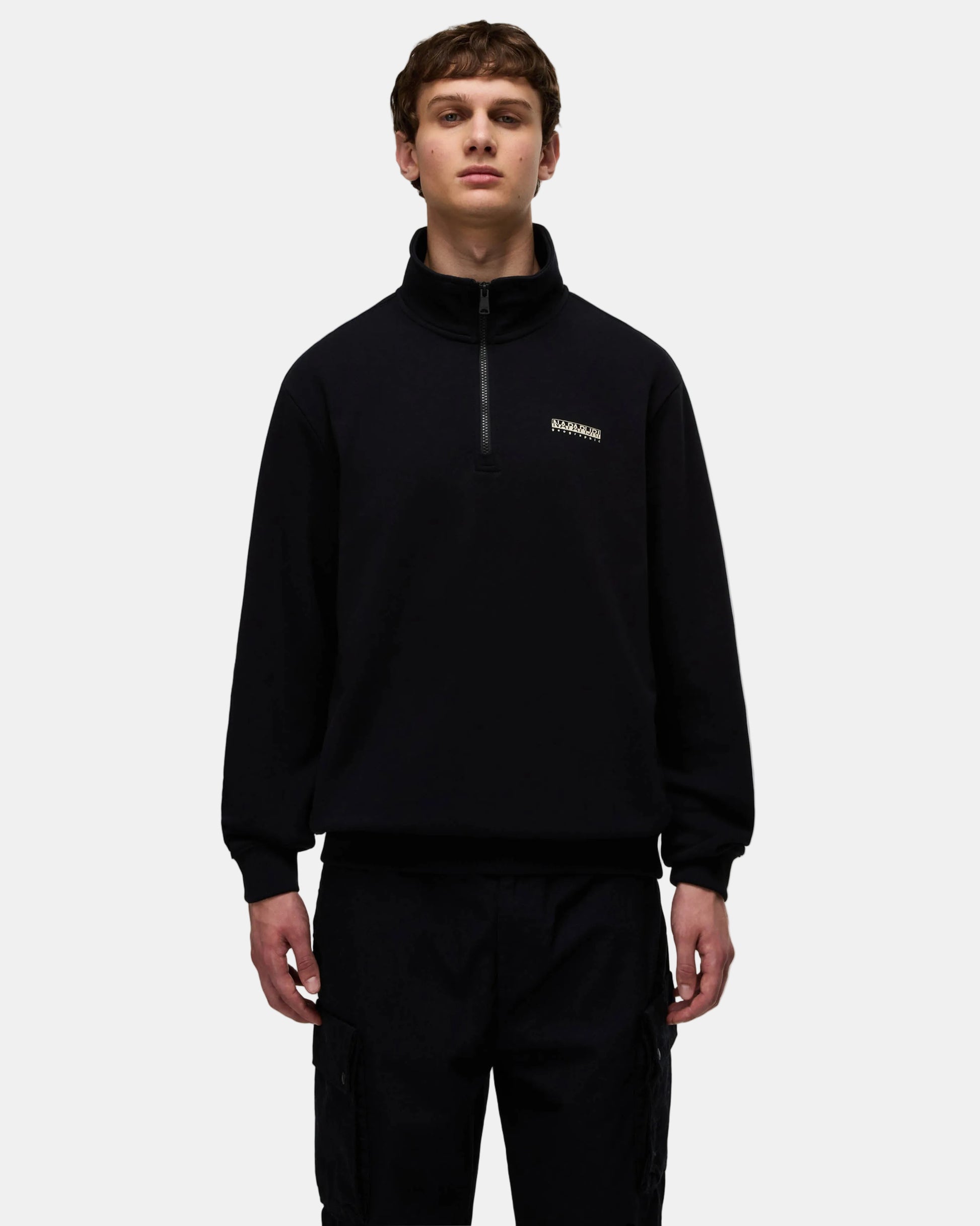 Napapijri Yupik 6 Full Zip Mens Fleece Hoodie - Black Beauty 941 | CHO | Designer Mens Fleece Hoodies