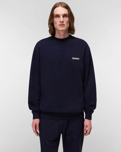 Napapijri Small Box Mens Crew Neck Sweatshirt - Blue Marine 176