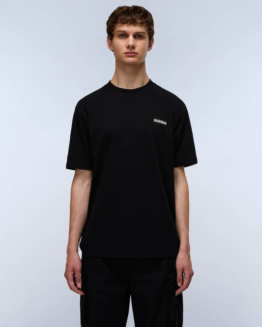 Napapijri Small Box Mens Short Sleeve T-Shirt - Black Beauty 941 | CHO | Designer Mens Short Sleeve T-Shirts & Tops