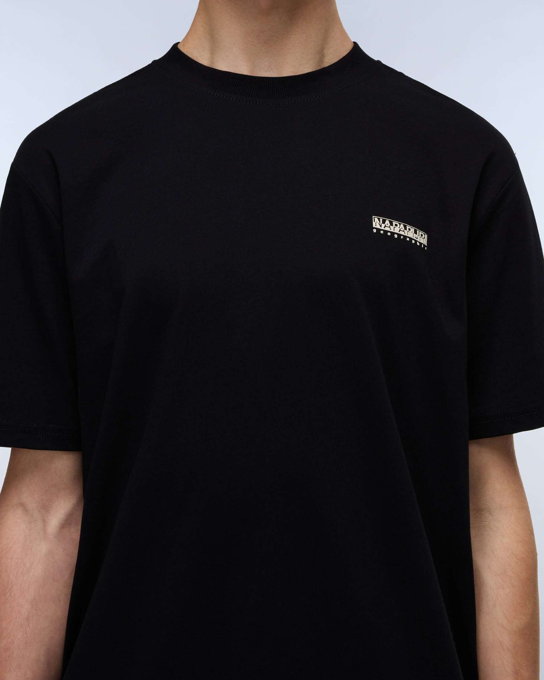Napapijri Small Box Mens Short Sleeve T-Shirt - Black Beauty 941 | CHO | Designer Mens Short Sleeve T-Shirts & Tops