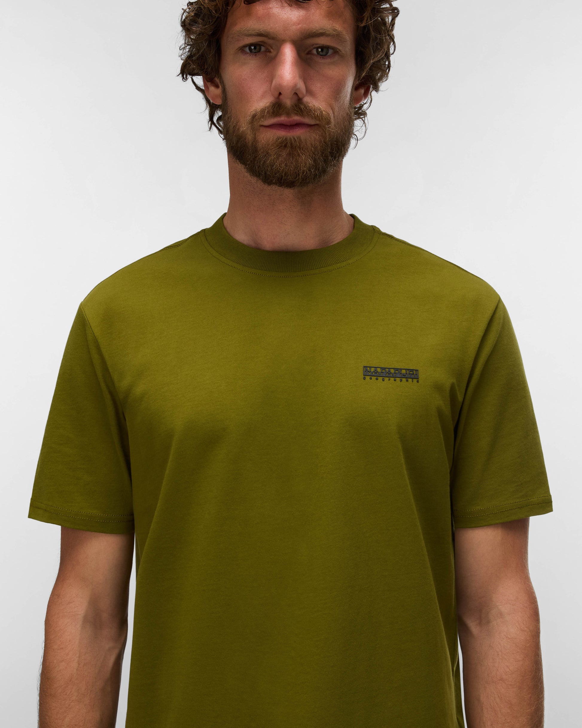 Napapijri Small Box Mens Short Sleeve T - Shirt - Avocado G4C | CHO | Designer Mens Short Sleeve T - Shirts & Tops