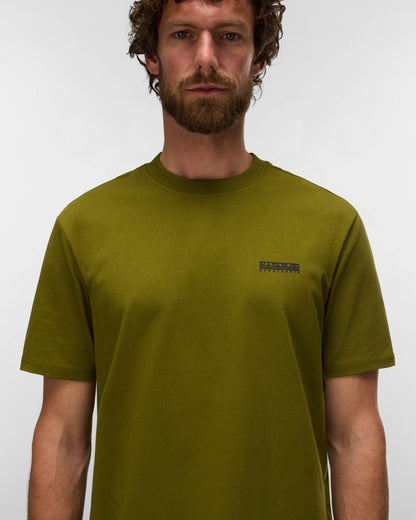 Napapijri Small Box Mens Short Sleeve T - Shirt - Avocado G4C | CHO | Designer Mens Short Sleeve T - Shirts & Tops