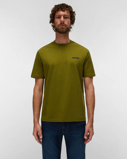 Napapijri Small Box Mens Short Sleeve T - Shirt - Avocado G4C | CHO | Designer Mens Short Sleeve T - Shirts & Tops