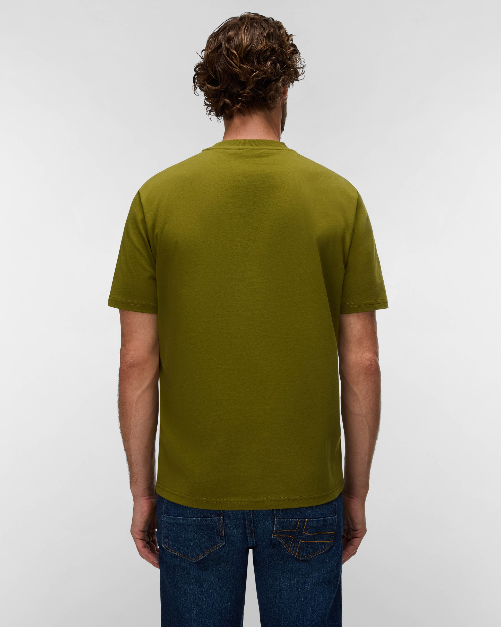 Napapijri Small Box Mens Short Sleeve T - Shirt - Avocado G4C | CHO | Designer Mens Short Sleeve T - Shirts & Tops