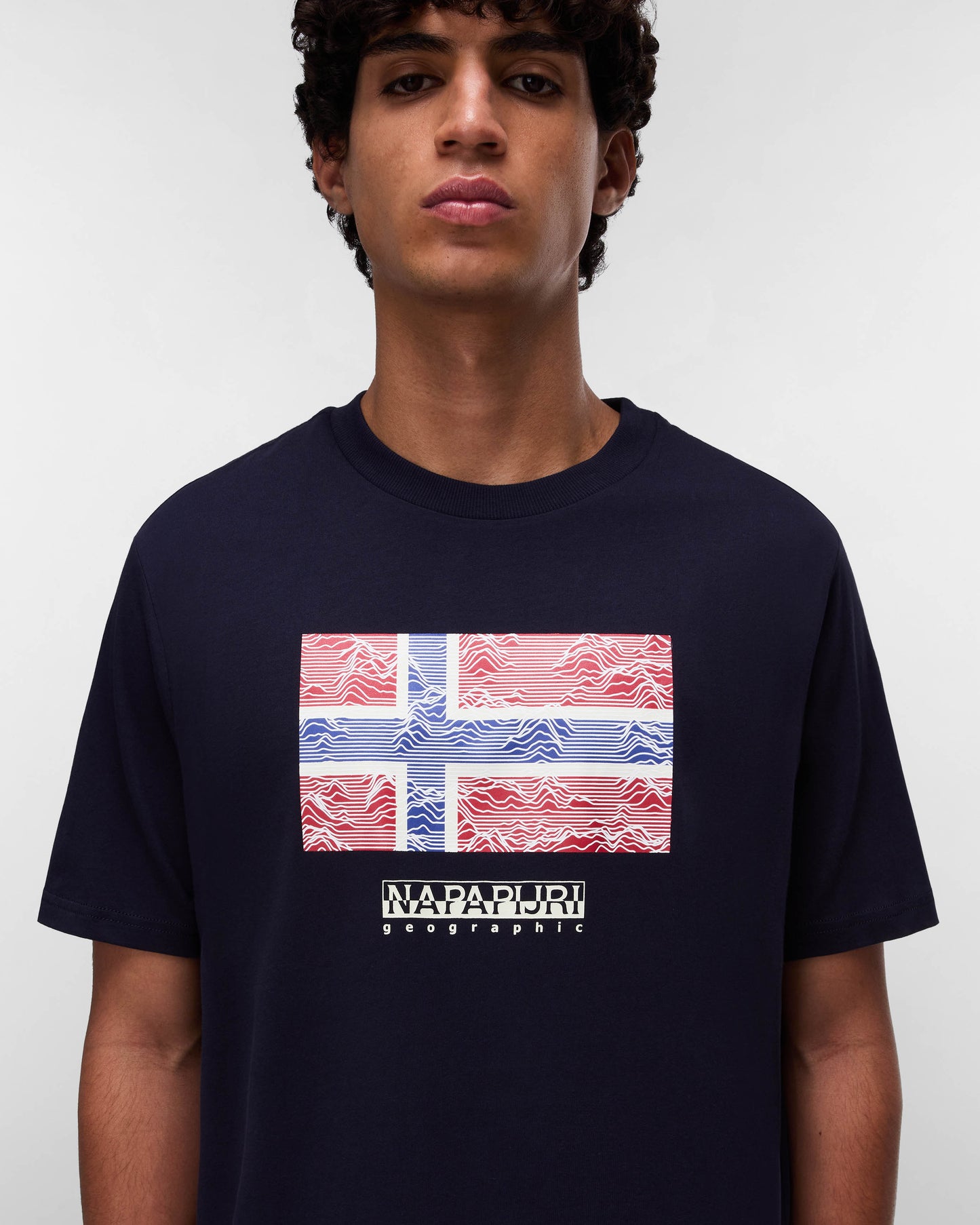 Napapijri Drapeau Mens Short Sleeve T-Shirt - Blue Marine 176