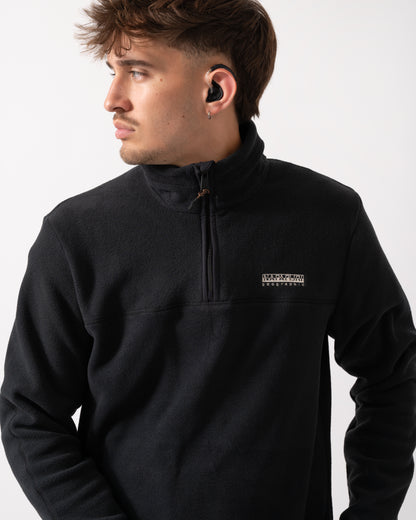 Napapijri Dergana Mens Half Zip Sweatshirt - Black Beauty 941