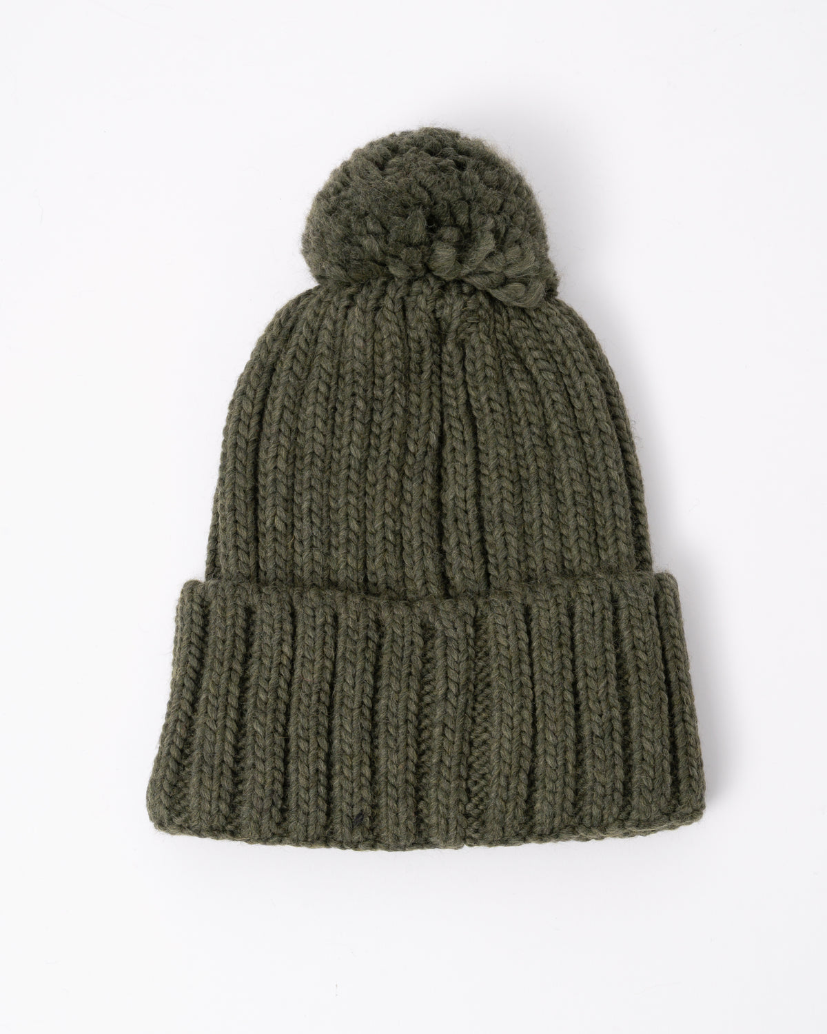 back of a Napapijri Semiury 5 Bobble Hat in Olive Night G1Fa 