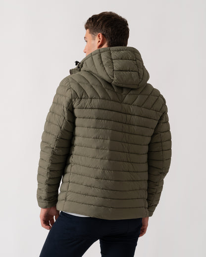 Napapijri A-Lapaz Mens Hooded Puffer Jacket - Tea Leaf G0A