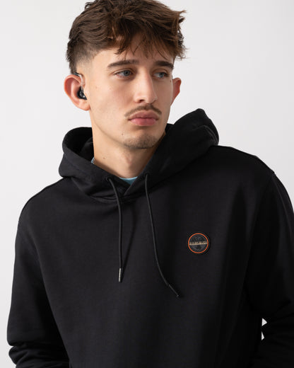 Napapijri Badge Mens Hoodie - Black Beauty 941
