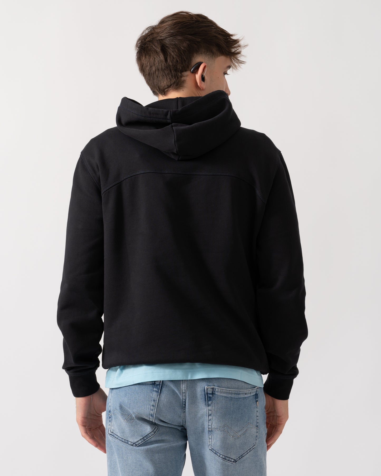 Napapijri Badge Mens Hoodie - Black Beauty 941