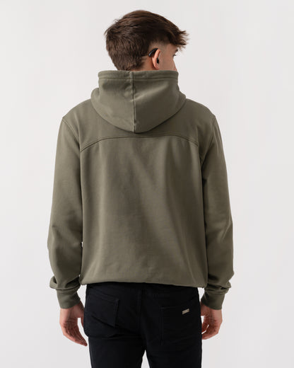 Napapijri Badge Mens Hoodie - Tea Leaf G0A