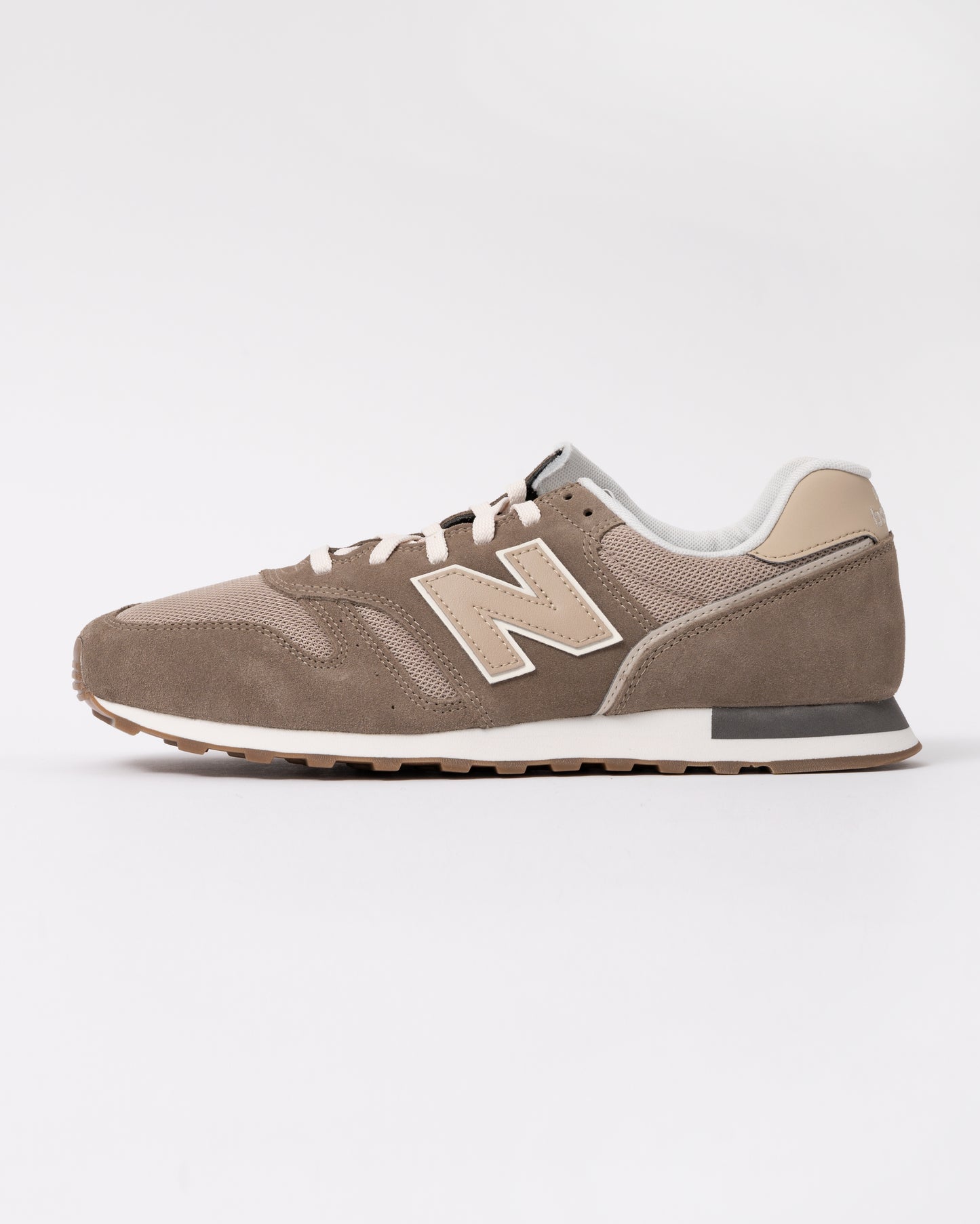side view of New Balance 373 Mens Trainers in Timber Wolf