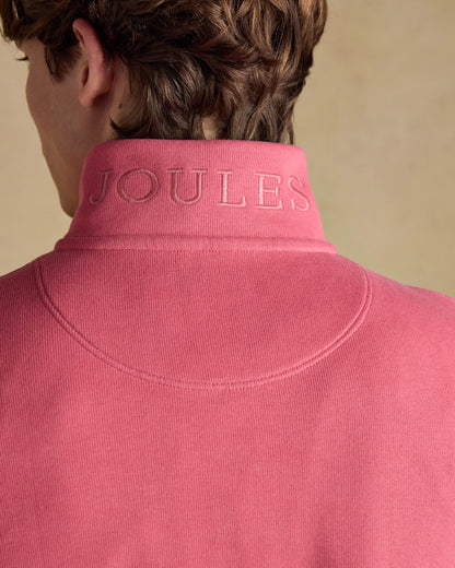Joules Alistair Mens 1/4 Zip Sweatshirt - Pink