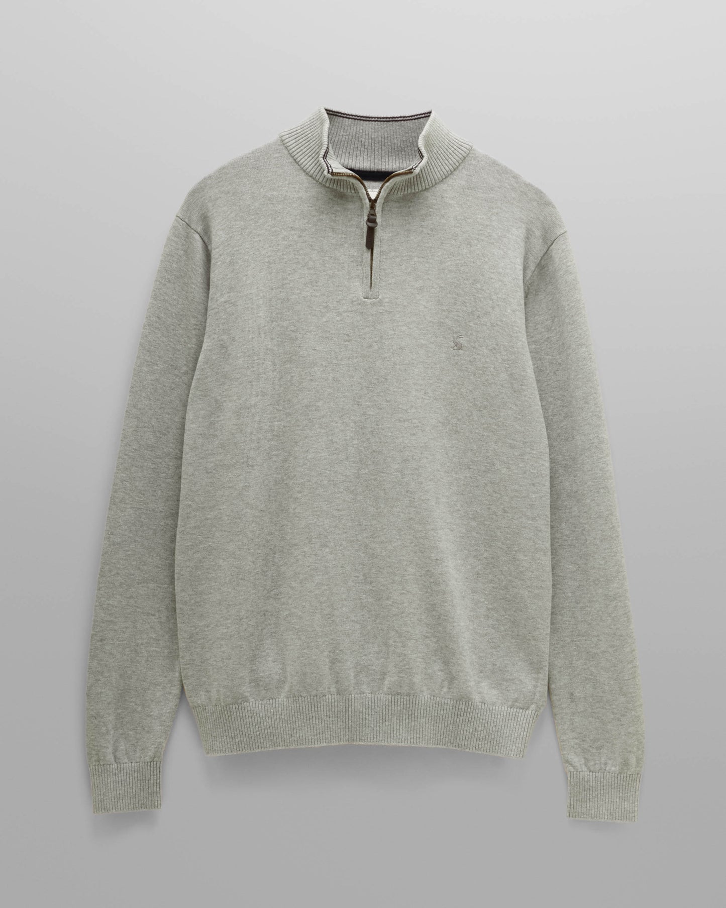 Joules Hillside Mens 1/4 Zip Jumper - Grey | CHO | Designer 
