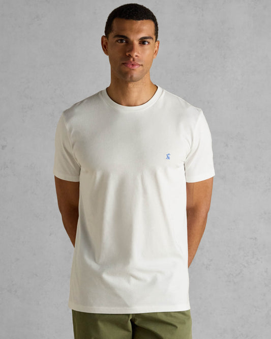 Joules Mens Everyday T-Shirt - White - CHO - Designer 