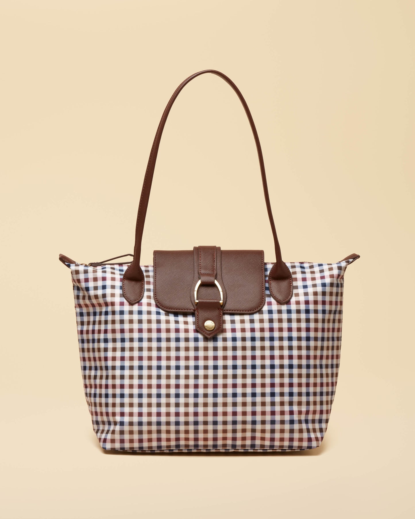 Joules Edie Womens Nylon Tote Bag - Gingham - CHO - Designer Womens Tote Bags