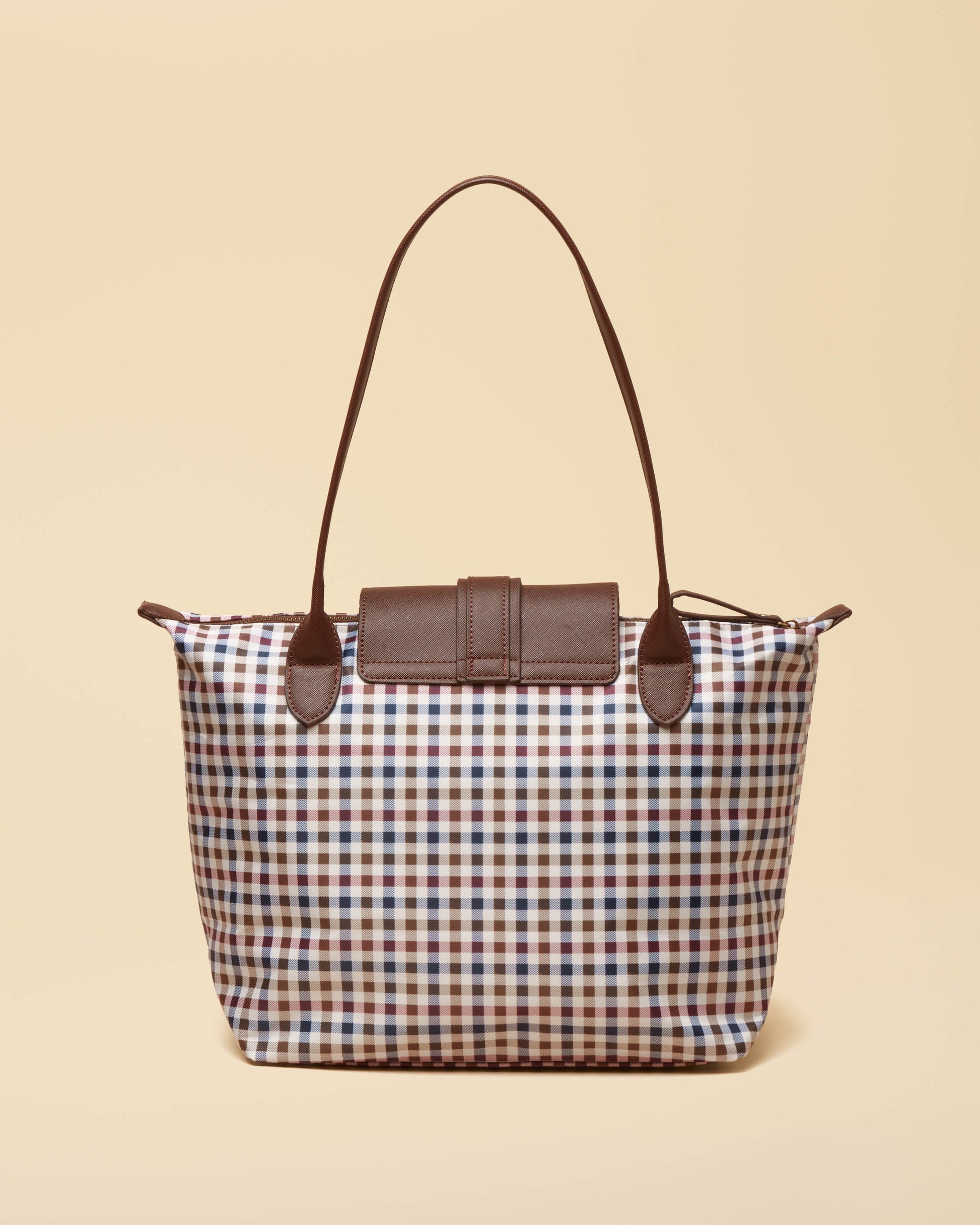Joules Edie Womens Nylon Tote Bag - Gingham - CHO - Designer Womens Tote Bags