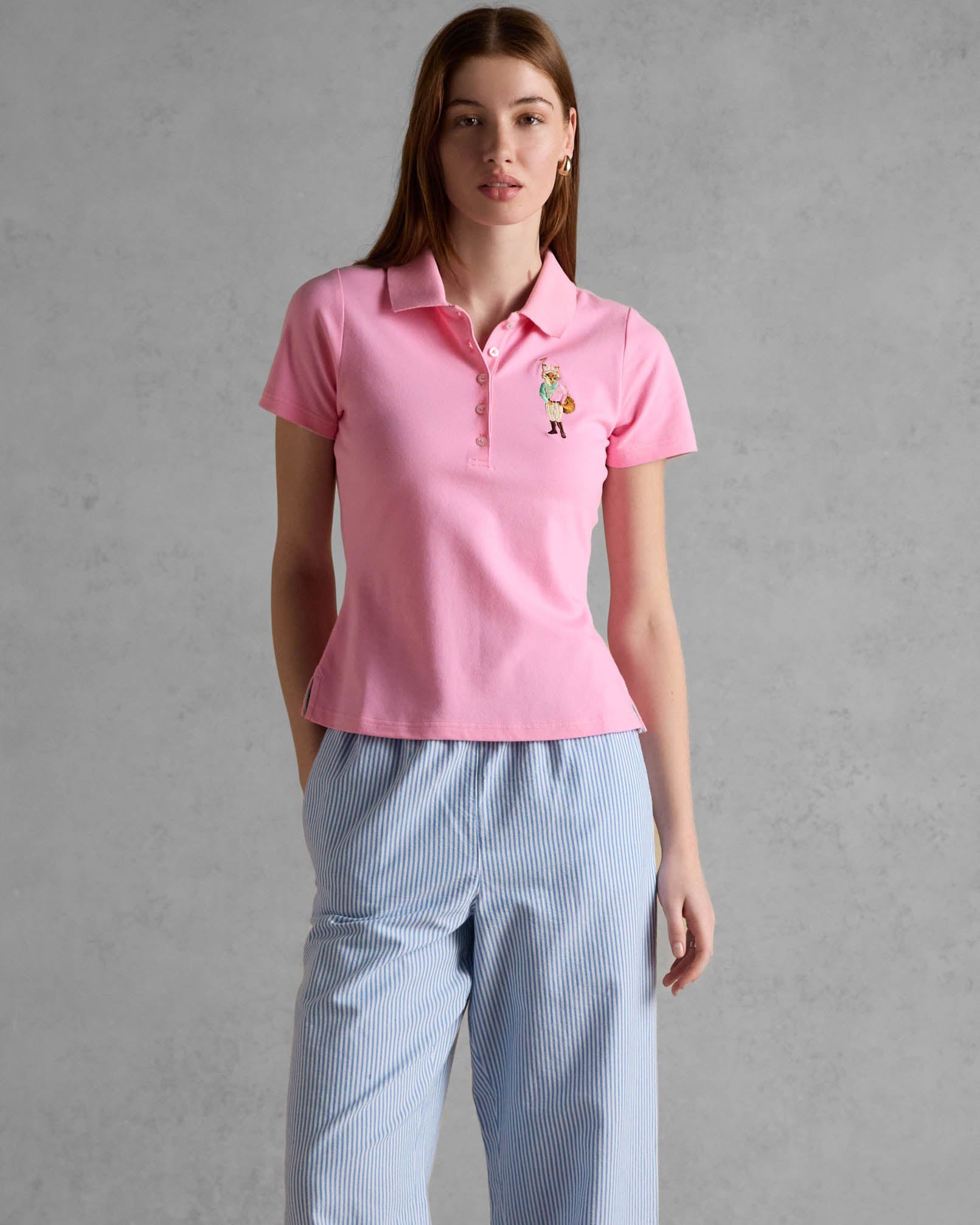 Joules Womens Jonty Polo Shirt - Pink | CHO | Designer 