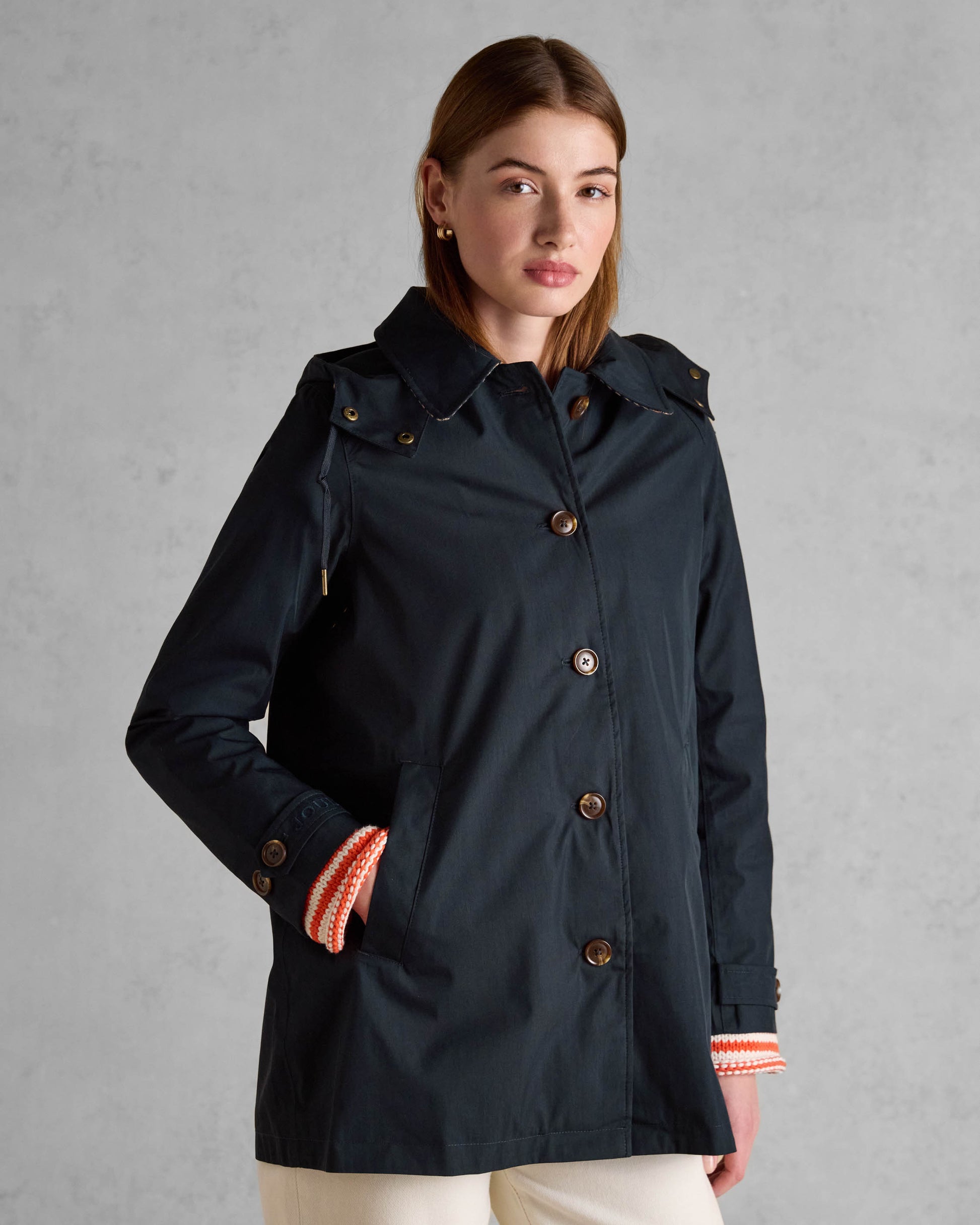 Joules Rainmore Womens Jacket - Navy - CHO - Designer 