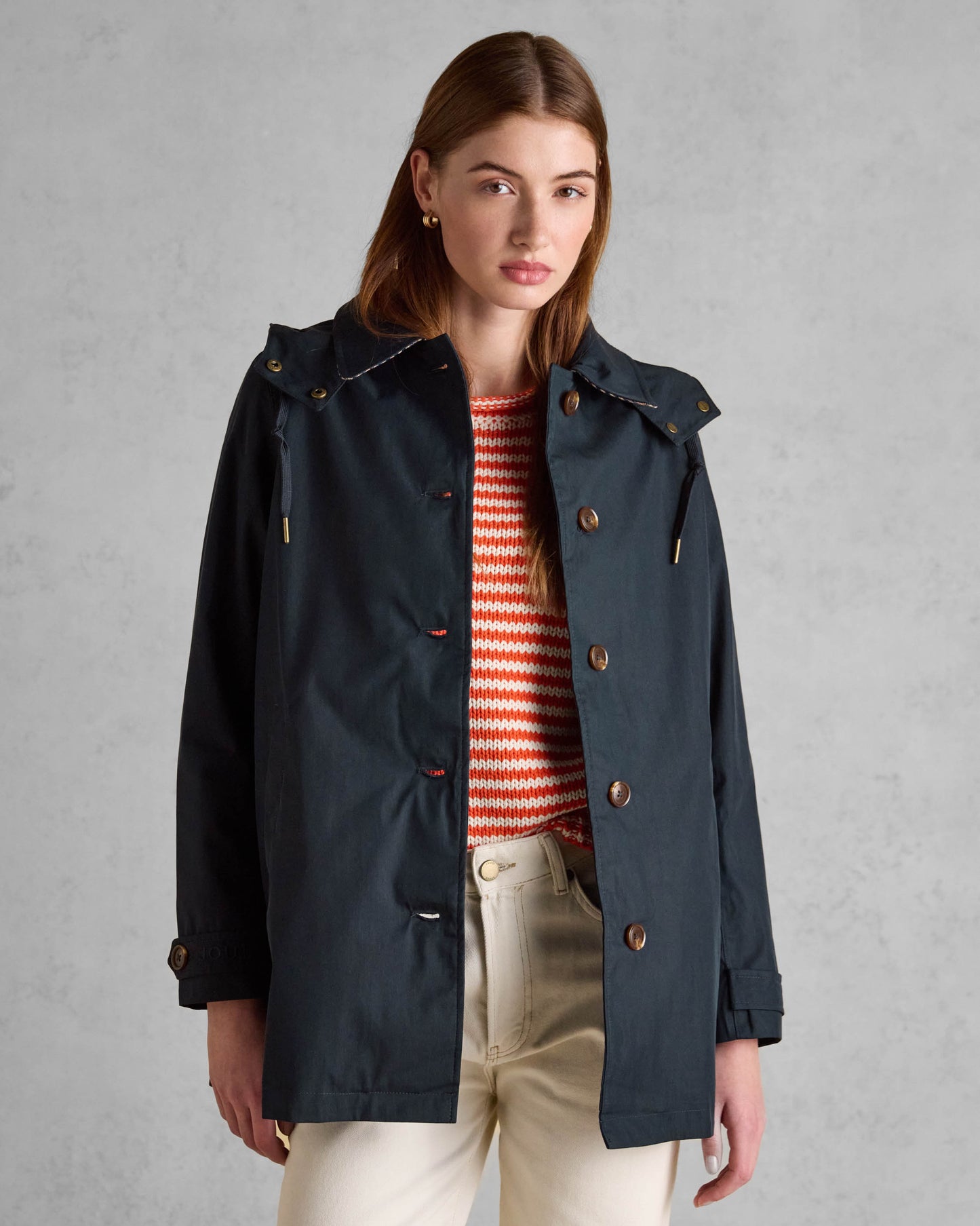 Joules Rainmore Womens Jacket - Navy - CHO - Designer 