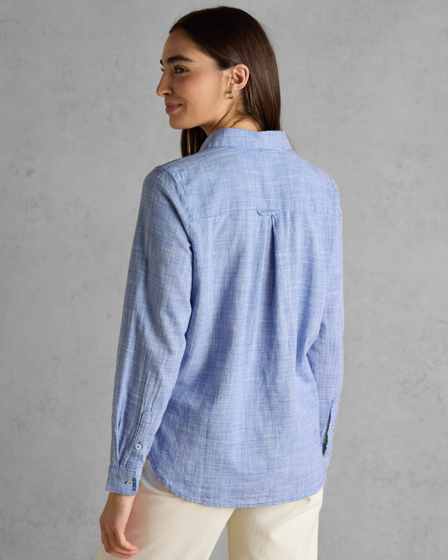 Joules Ida Womens Long Sleeve Shirt - Blue