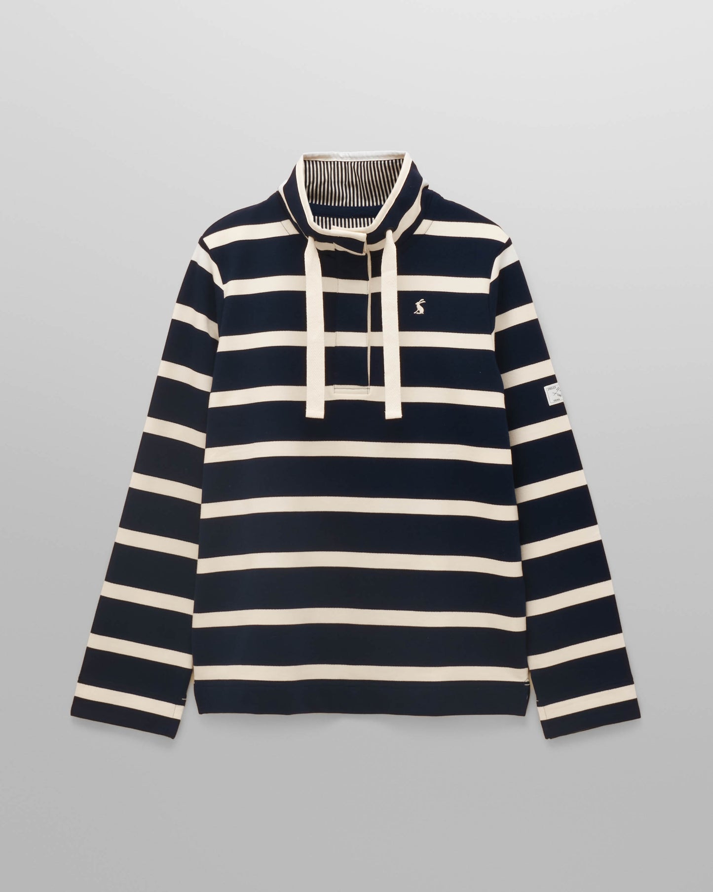 Joules Saunton Womens Funnel Neck Sweatshirt - Navy/White - CHO - Designer 