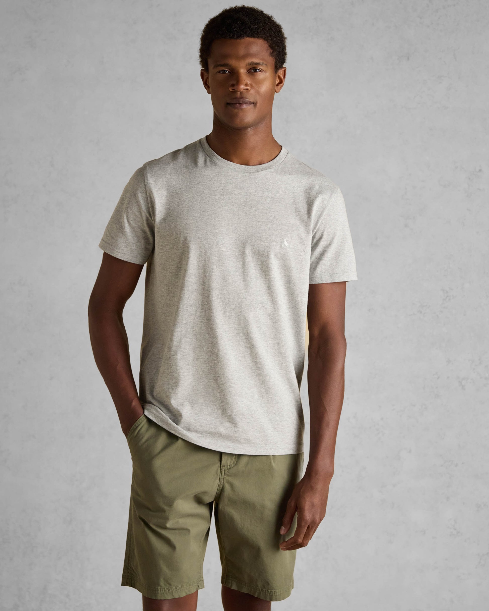 Joules Mens Everyday T-Shirt - Grey - CHO - Designer 