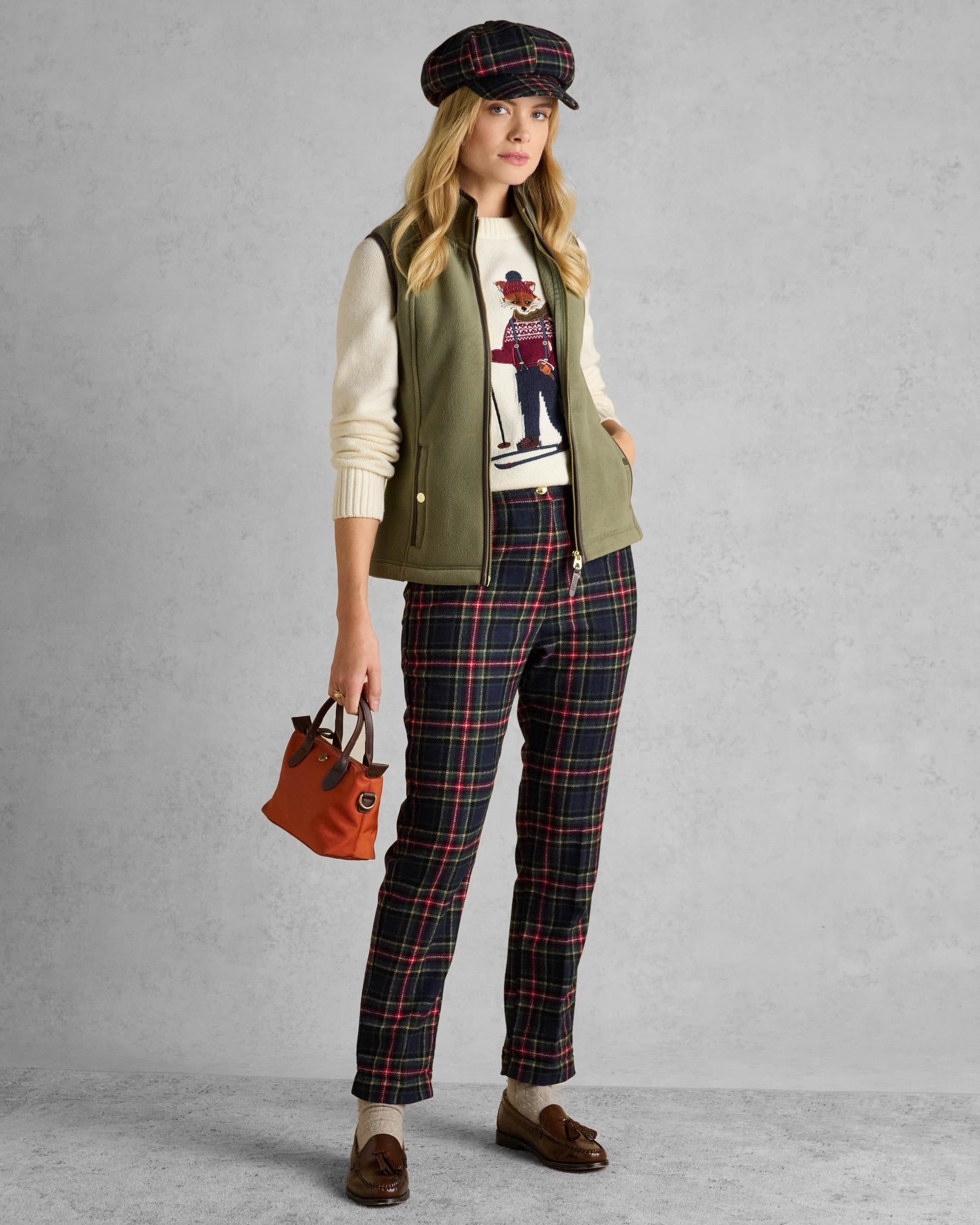 Joules Womens Heritage Gilet - Light Green - CHO - Designer Womens Fleece Gilets