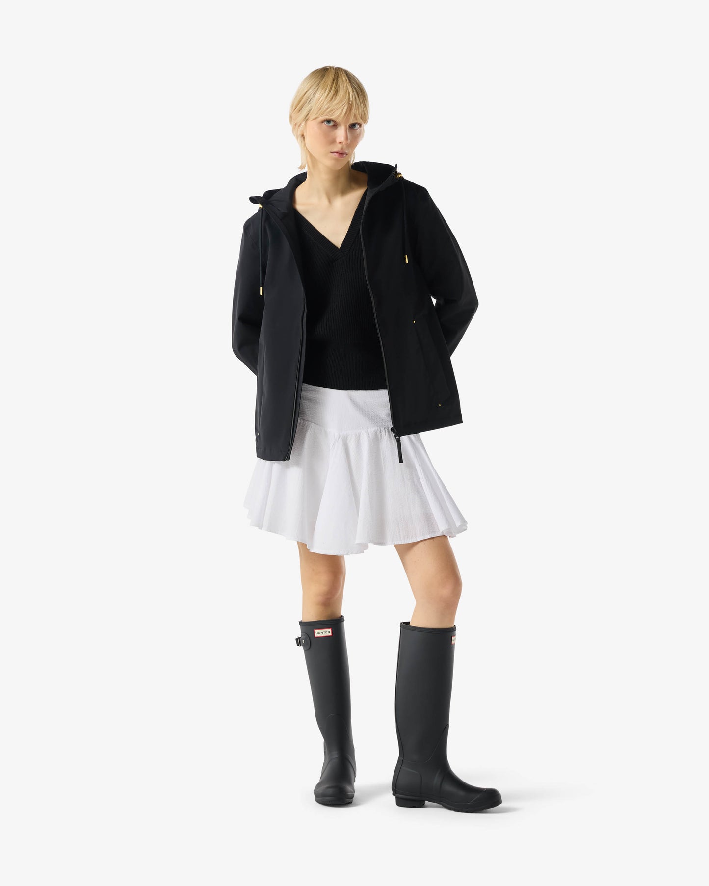 Hunter Womens Original Lightweight Waterproof Jacket - Black